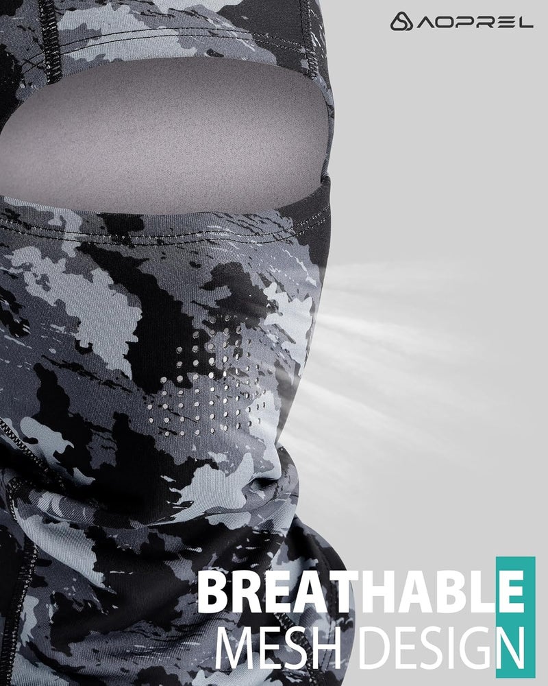AOPREL Balaclava Ski Mask for Men Winter Face Mask Breathable & Thermal Winter Balaclava Women for Cold Weather Outdoor - Image 2